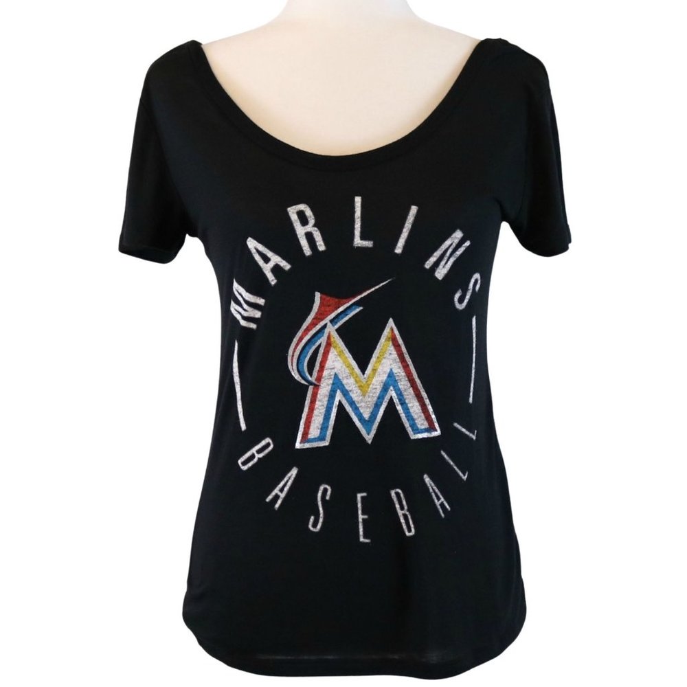 PINK Victoria's Secret Miami Marlins Baseball Tee